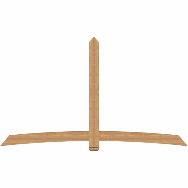 Ekena Millwork Bellingham Timber Gable Bracket, Western Red Cedar, 108"W x 63"H x 5 1/2"D x 5 1/2"F, 14/12 Pitch GBW108X63X0606BEL00SWR - main
